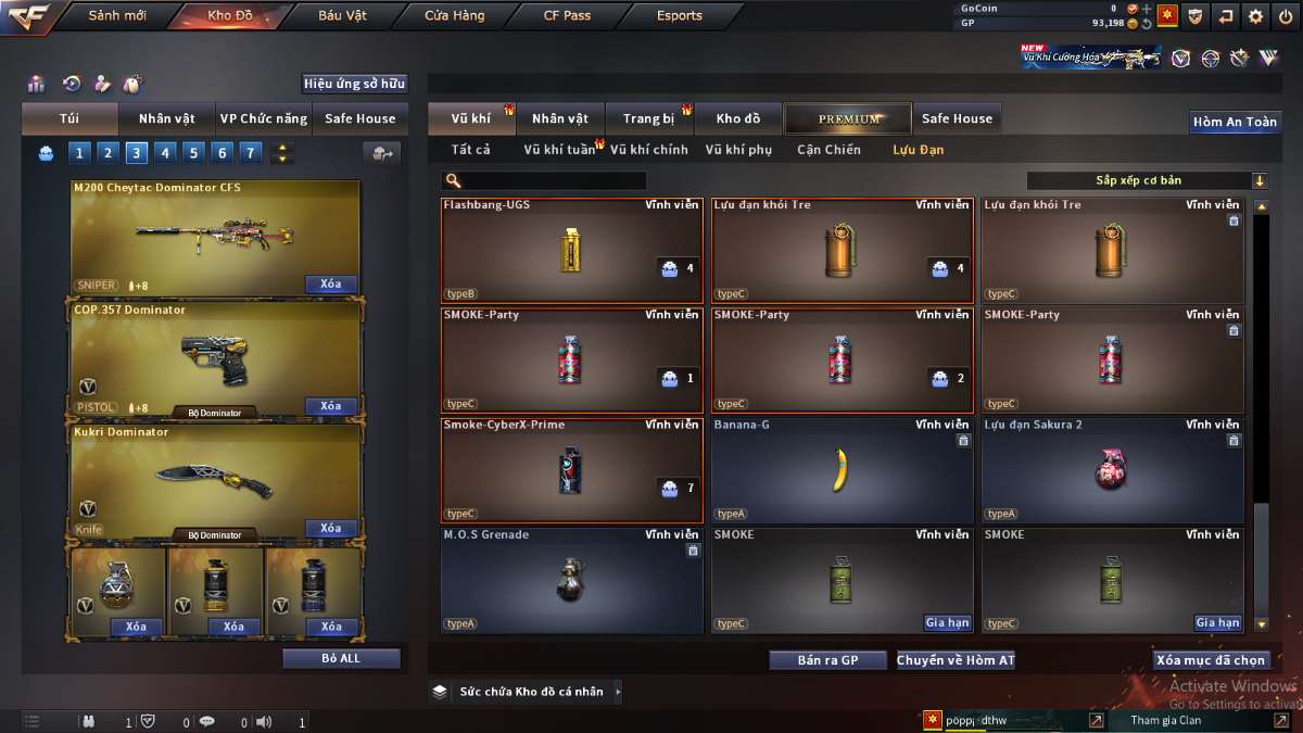 shop acc cf uy tin gia re